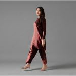 Women's Elegant Maroon Co-ord Set