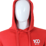 100 Fit Classic Red Hoodie – Comfortable Wear