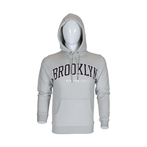 100 Fit Grey Brooklyn Hoodie