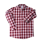 Red and White Check Casual Shirt