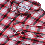 Red and White Check Casual Shirt