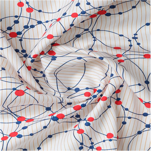 Cream Curve Printed Casual Shirt