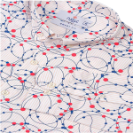 Cream Curve Printed Casual Shirt