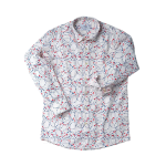 Cream Curve Printed Casual Shirt