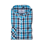 Blue and Black Check Casual Shirt
