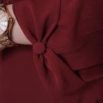 Deep Maroon Modest Button-Down Co-ord Set